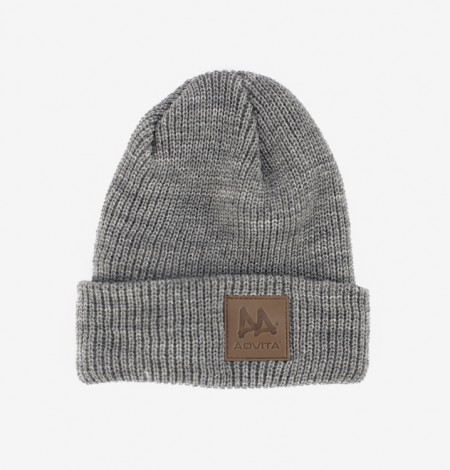 ADVITA-CuffedBeanie-Charcoal